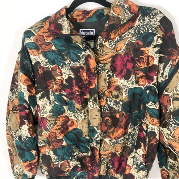 Retro 80s Vintage Silk Jacket - Picture 4 of 7